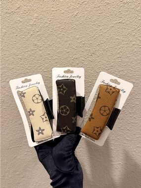 Designer Fashion Monogram Hair Claws - You Pick One Color